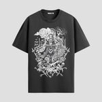 Playera urbana de anime y gaming ExtraLife MX, corte Standard Fit unisex ligero y transpirable en color Deep Black y Pure White, ropa de uso diario para gym y casual.