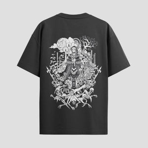 Playera urbana de anime y gaming ExtraLife MX, corte Classic Premium unisex ligero y transpirable en color Deep Black y Pure White, ropa de uso diario para gym y casual.