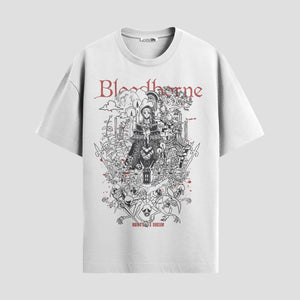 Playera urbana de anime y gaming ExtraLife MX, corte Standard Fit unisex ligero y transpirable en color Deep Black y Pure White, ropa de uso diario para gym y casual.