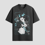 Playera urbana de anime y gaming ExtraLife MX, corte Standard Fit unisex ligero y transpirable en color Deep Black y Pure White, ropa de uso diario para gym y casual.