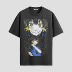 Playera urbana de anime y gaming ExtraLife MX, corte Standard Fit unisex ligero y transpirable en color Deep Black y Pure White, ropa de uso diario para gym y casual.
