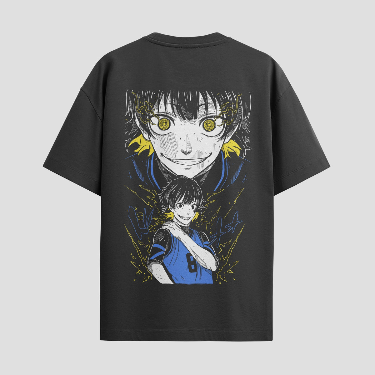 Playera urbana de anime y gaming ExtraLife MX, corte Classic Premium unisex ligero y transpirable en color Deep Black y Pure White, ropa de uso diario para gym y casual.