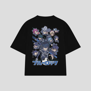 Playera streetwear premium de anime y gaming ExtraLife MX, corte oversized drop shoulder ligero y fresco en color Deep Black y Off-White, moda urbana mexicana de culto.