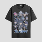 Playera urbana de anime y gaming ExtraLife MX, corte Classic Premium unisex ligero y transpirable en color Deep Black y Pure White, ropa de uso diario para gym y casual.