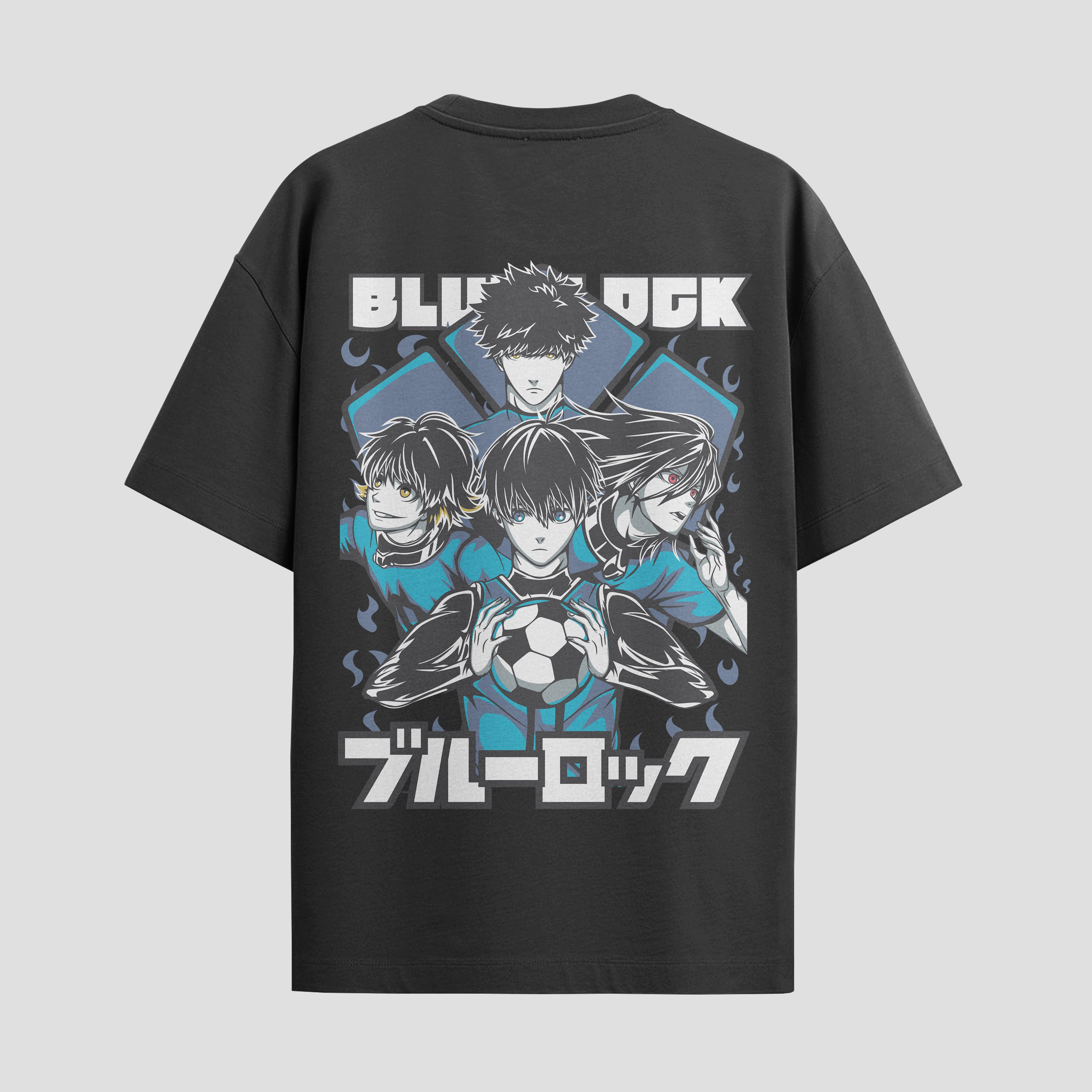 Playera urbana de anime y gaming ExtraLife MX, corte Standard Fit unisex ligero y transpirable en color Deep Black y Pure White, ropa de uso diario para gym y casual.