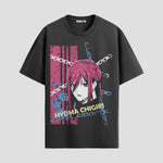 Playera urbana de anime y gaming ExtraLife MX, corte Classic Premium unisex ligero y transpirable en color Deep Black y Pure White, ropa de uso diario para gym y casual.