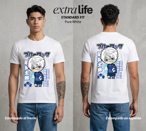 La Prision del Gol | El Genio sin Esfuerzo #00314 - Playera Standard Fit | Pure White - Foto en modelo