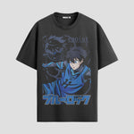 Playera urbana de anime y gaming ExtraLife MX, corte Standard Fit unisex ligero y transpirable en color Deep Black y Pure White, ropa de uso diario para gym y casual.