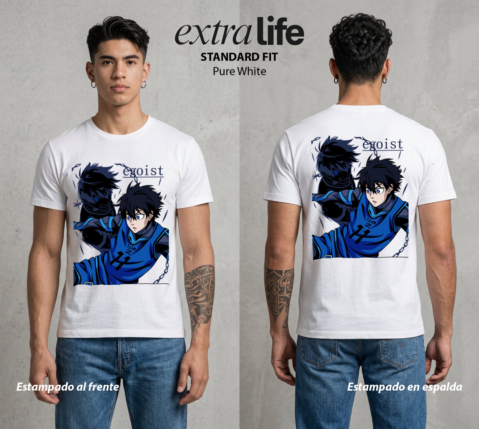 La Prision del Gol | El Arma Perfecta #00318 - Playera Standard Fit | Pure White - Foto en modelo