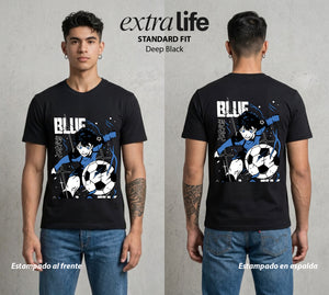 La Prision del Gol | El Instinto del Gol #00319 - Playera Standard Fit | Deep Black - Foto en modelo