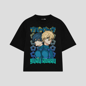 Playera streetwear premium de anime y gaming ExtraLife MX, corte oversized drop shoulder ligero y fresco en color Deep Black y Off-White, moda urbana mexicana de culto.