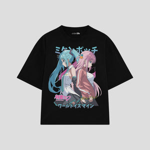 Playera streetwear premium de anime y gaming ExtraLife MX, corte oversized drop shoulder ligero y fresco en color Deep Black y Off-White, moda urbana mexicana de culto.