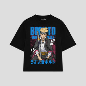 Playera streetwear premium de anime y gaming ExtraLife MX, corte oversized drop shoulder ligero y fresco en color Deep Black y Off-White, moda urbana mexicana de culto.