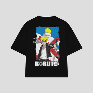 Playera streetwear premium de anime y gaming ExtraLife MX, corte oversized drop shoulder ligero y fresco en color Deep Black y Off-White, moda urbana mexicana de culto.