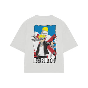 Playera streetwear premium de anime y gaming ExtraLife MX, corte oversized drop shoulder ligero y fresco en color Deep Black y Off-White, moda urbana mexicana de culto.