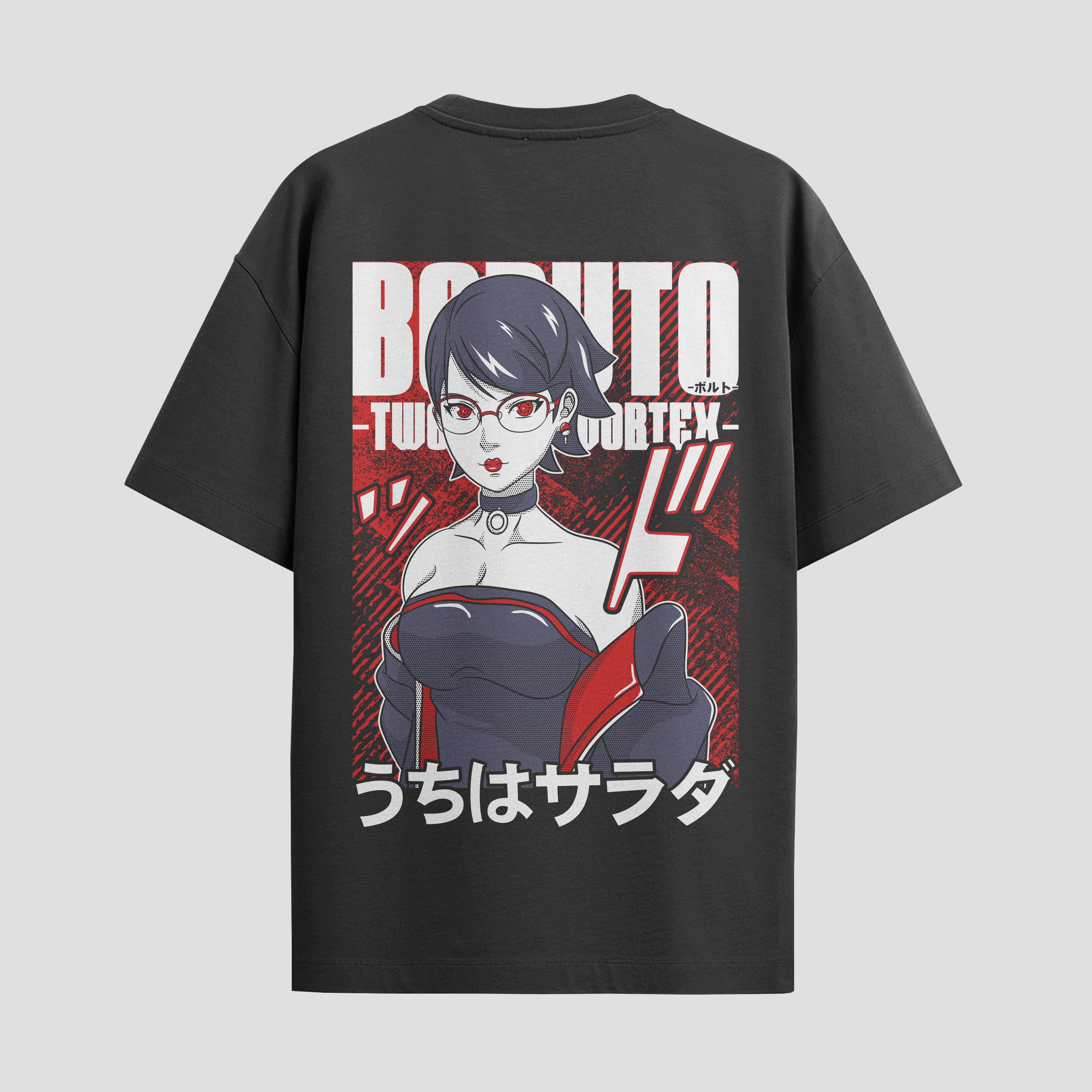 Playera urbana de anime y gaming ExtraLife MX, corte Standard Fit unisex ligero y transpirable en color Deep Black y Pure White, ropa de uso diario para gym y casual.