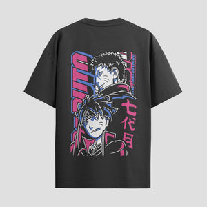 Playera urbana de anime y gaming ExtraLife MX, corte Standard Fit unisex ligero y transpirable en color Deep Black y Pure White, ropa de uso diario para gym y casual.