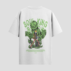 Playera urbana de anime y gaming ExtraLife MX, corte Standard Fit unisex ligero y transpirable en color Deep Black y Pure White, ropa de uso diario para gym y casual.