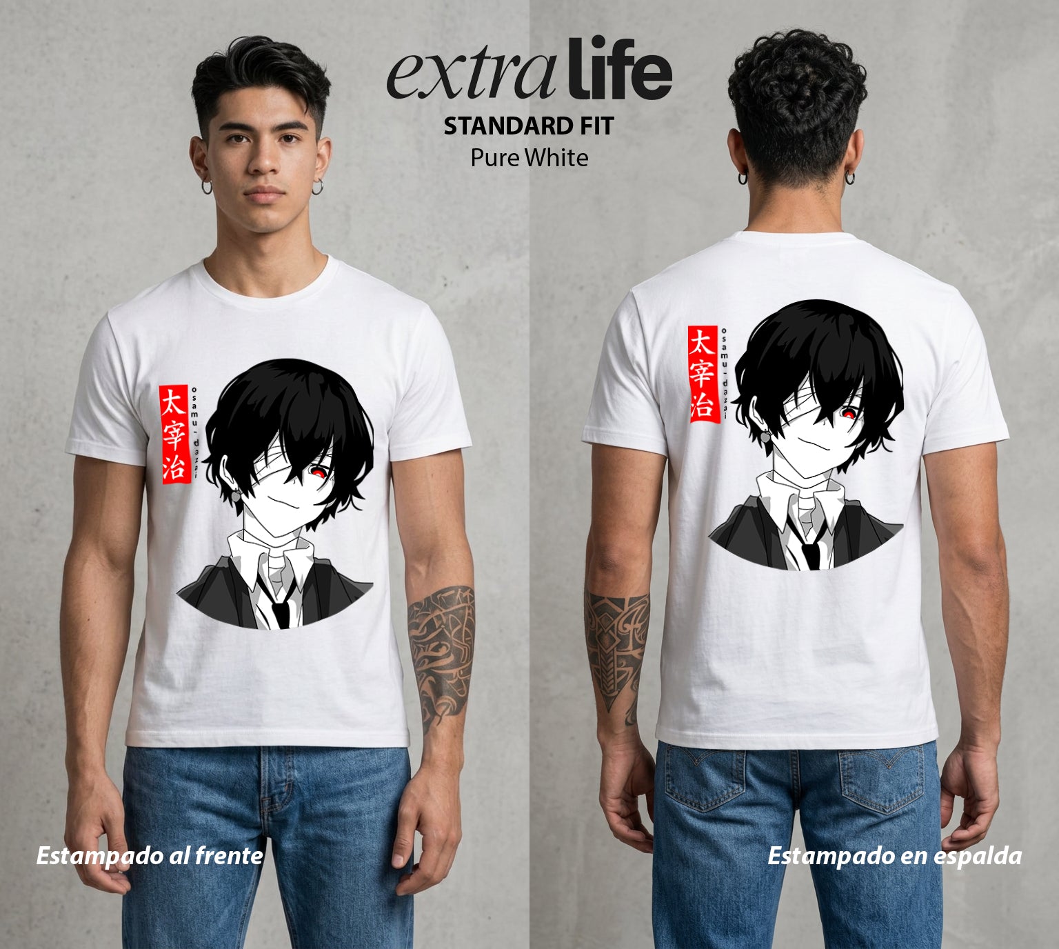Los Detectives Literarios | El Arte de la Muerte #00346 - Playera Standard Fit | Pure White - Foto en modelo