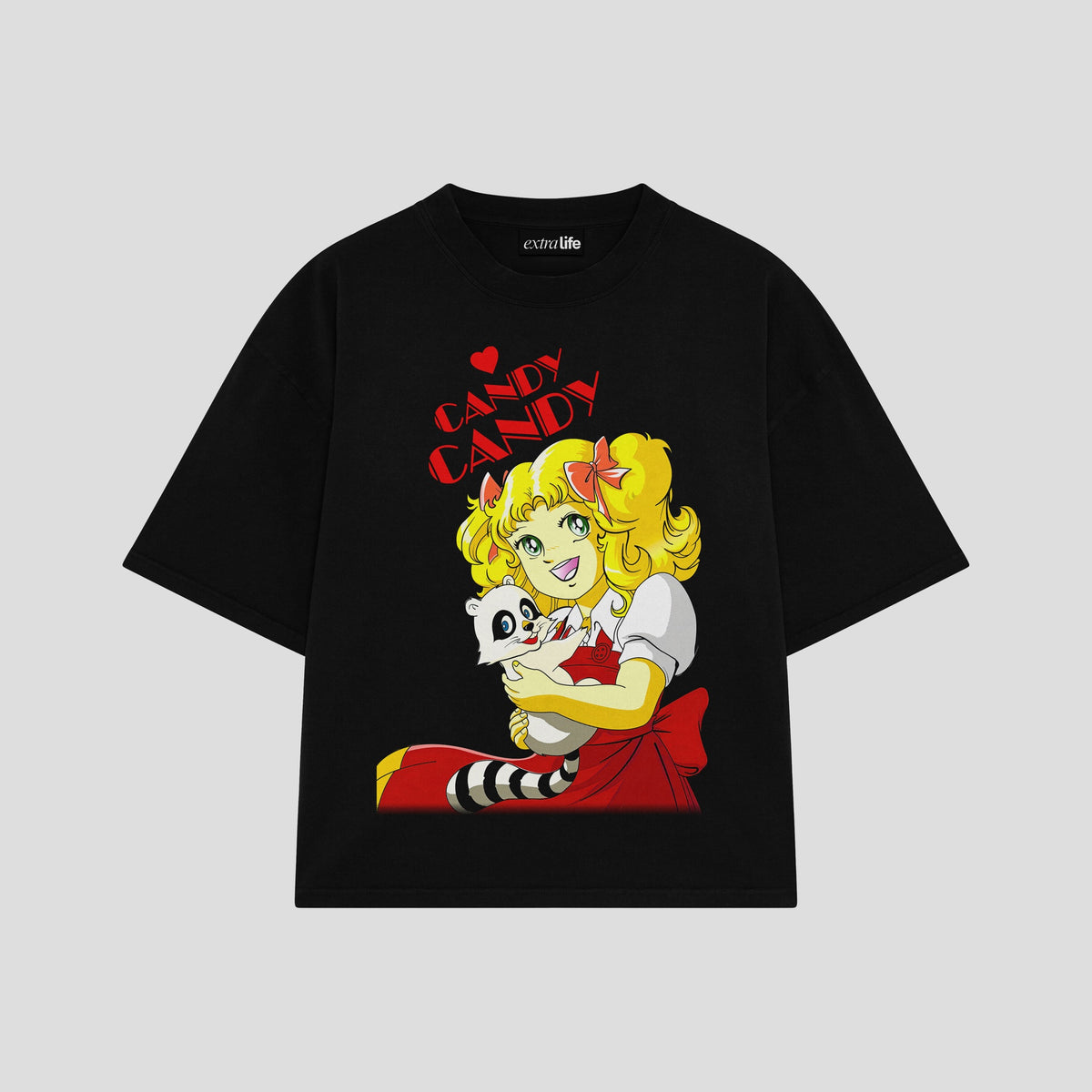 Playera streetwear premium de anime y gaming ExtraLife MX, corte oversized drop shoulder ligero y fresco en color Deep Black y Off-White, moda urbana mexicana de culto.