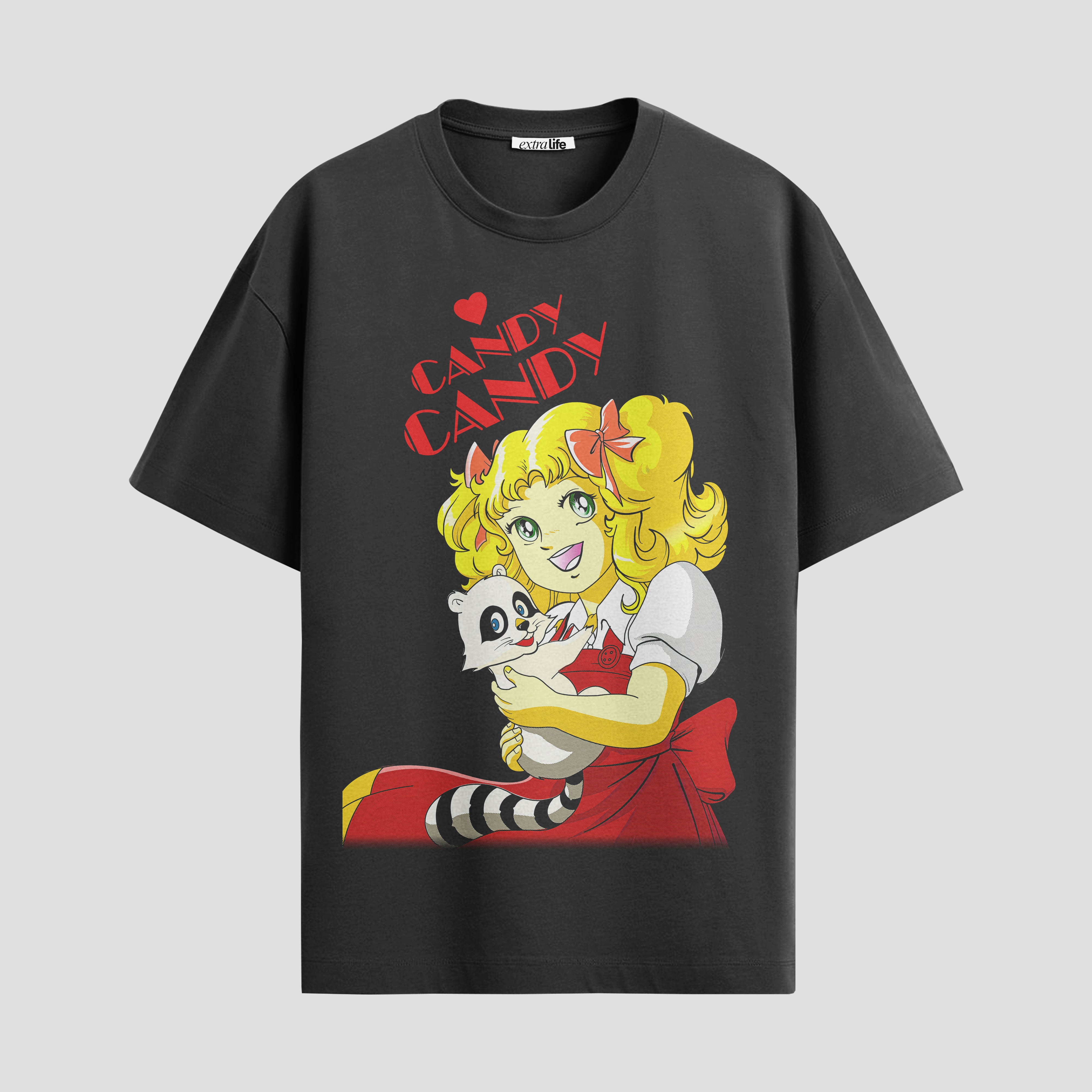 Playera urbana de anime y gaming ExtraLife MX, corte Standard Fit unisex ligero y transpirable en color Deep Black y Pure White, ropa de uso diario para gym y casual.