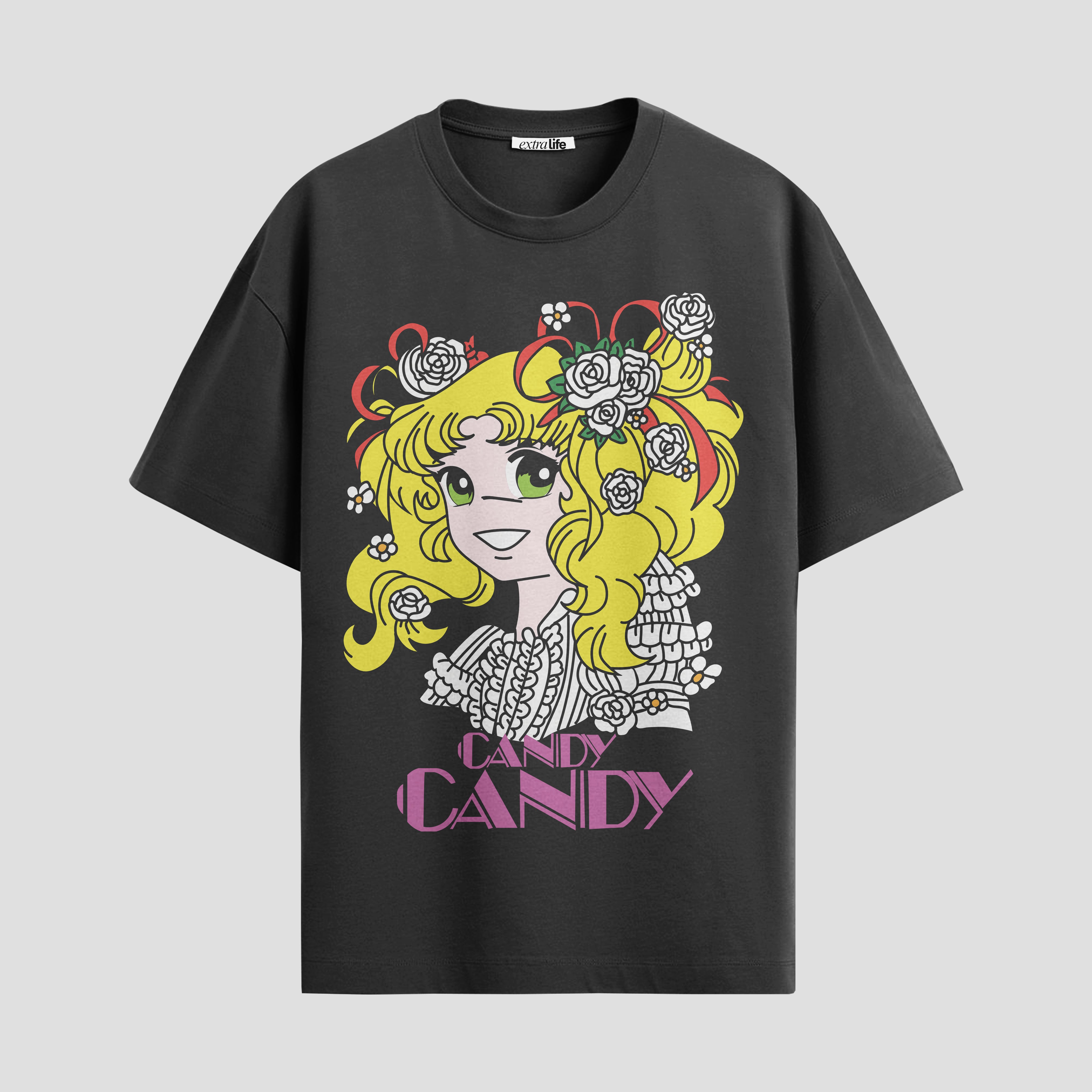 Playera urbana de anime y gaming ExtraLife MX, corte Standard Fit unisex ligero y transpirable en color Deep Black y Pure White, ropa de uso diario para gym y casual.