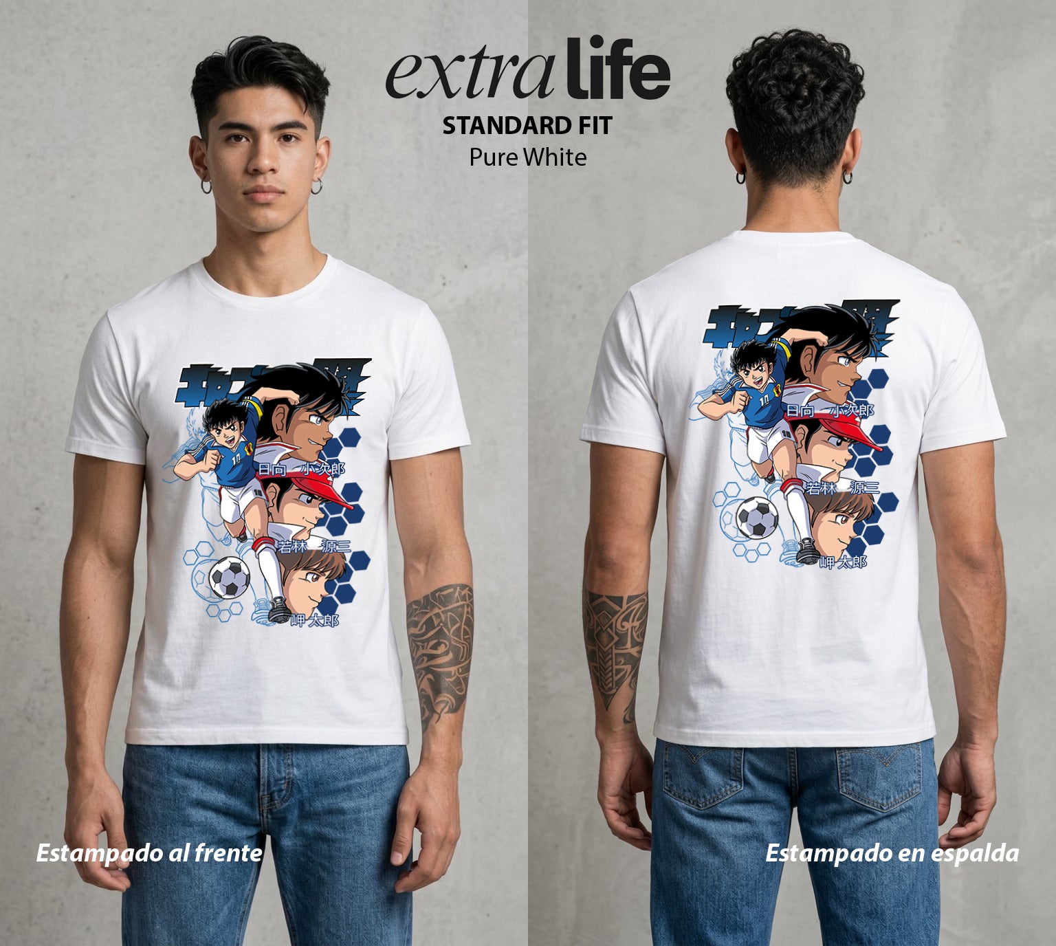 El Balon del Destino | Los del Balon #00359 - Playera Standard Fit | Pure White - Foto en modelo