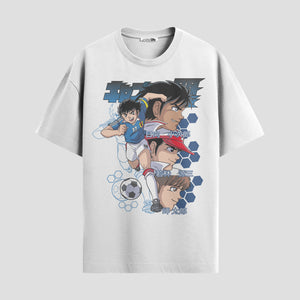 Playera urbana de anime y gaming ExtraLife MX, corte Standard Fit unisex ligero y transpirable en color Deep Black y Pure White, ropa de uso diario para gym y casual.
