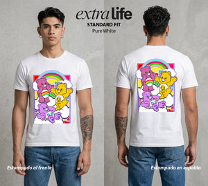 Los Ositos del Arcoiris | El Poder del Arcoiris #00367 - Playera Standard Fit | Pure White - Foto en modelo