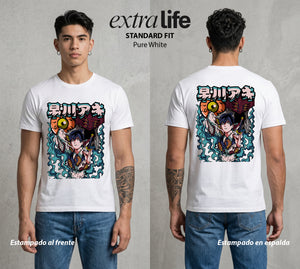 El Contrato Infernal | Cigarrillo y Deber #00376 - Playera Standard Fit | Pure White - Foto en modelo