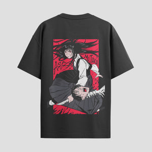 Playera urbana de anime y gaming ExtraLife MX, corte Standard Fit unisex ligero y transpirable en color Deep Black y Pure White, ropa de uso diario para gym y casual.