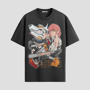 Playera urbana de anime y gaming ExtraLife MX, corte Standard Fit unisex ligero y transpirable en color Deep Black y Pure White, ropa de uso diario para gym y casual.