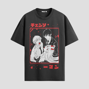Playera urbana de anime y gaming ExtraLife MX, corte Standard Fit unisex ligero y transpirable en color Deep Black y Pure White, ropa de uso diario para gym y casual.