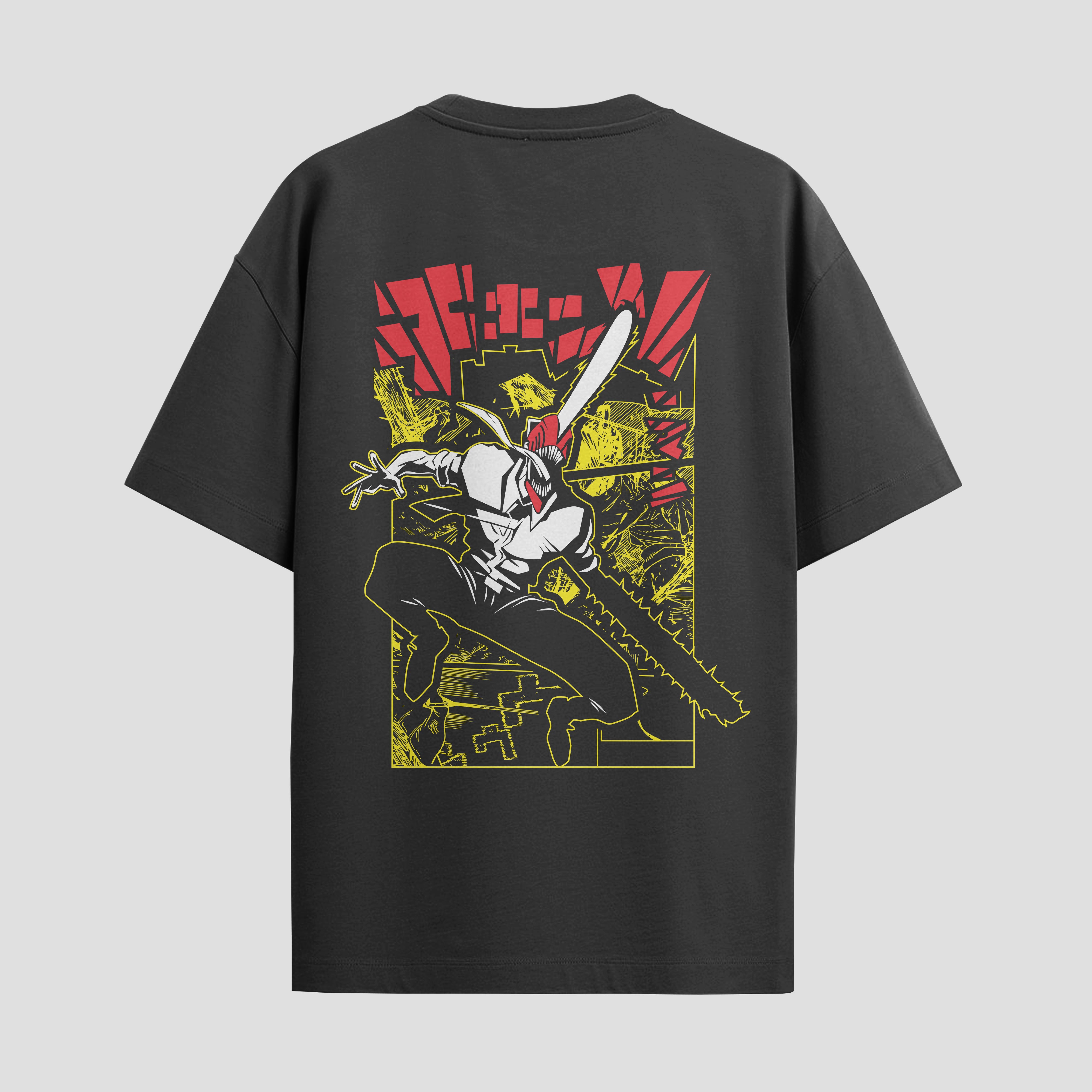 Playera urbana de anime y gaming ExtraLife MX, corte Standard Fit unisex ligero y transpirable en color Deep Black y Pure White, ropa de uso diario para gym y casual.