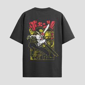Playera urbana de anime y gaming ExtraLife MX, corte Standard Fit unisex ligero y transpirable en color Deep Black y Pure White, ropa de uso diario para gym y casual.