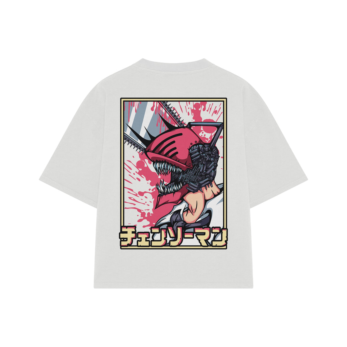 Playera streetwear premium de anime y gaming ExtraLife MX, corte oversized drop shoulder ligero y fresco en color Deep Black y Off-White, moda urbana mexicana de culto.