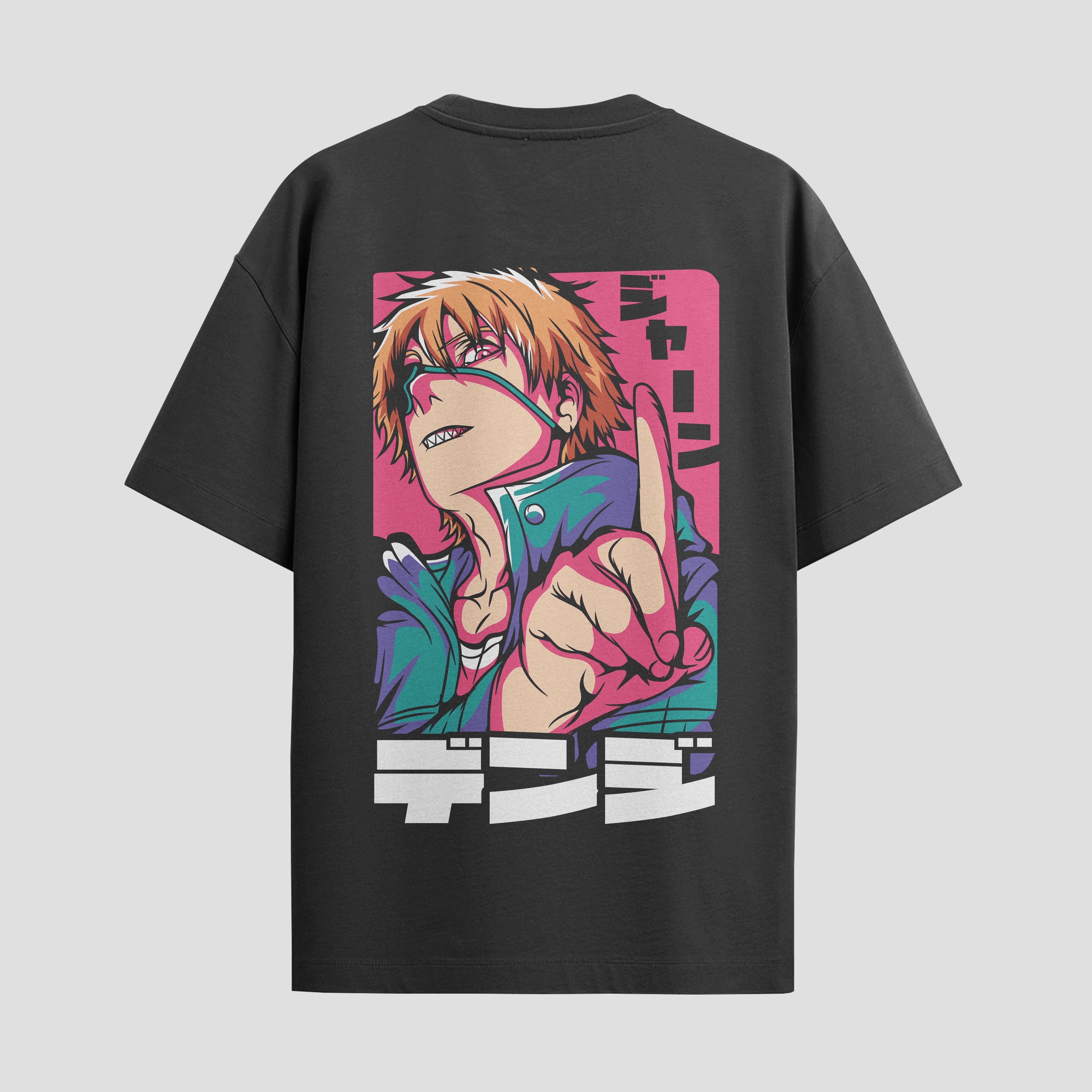 Playera urbana de anime y gaming ExtraLife MX, corte Standard Fit unisex ligero y transpirable en color Deep Black y Pure White, ropa de uso diario para gym y casual.