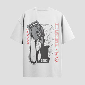 Playera urbana de anime y gaming ExtraLife MX, corte Standard Fit unisex ligero y transpirable en color Deep Black y Pure White, ropa de uso diario para gym y casual.