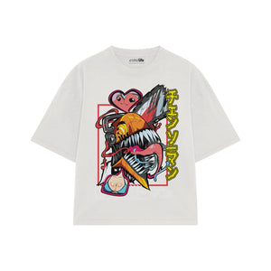 Playera streetwear premium de anime y gaming ExtraLife MX, corte oversized drop shoulder ligero y fresco en color Deep Black y Off-White, moda urbana mexicana de culto.