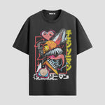 Playera urbana de anime y gaming ExtraLife MX, corte Standard Fit unisex ligero y transpirable en color Deep Black y Pure White, ropa de uso diario para gym y casual.
