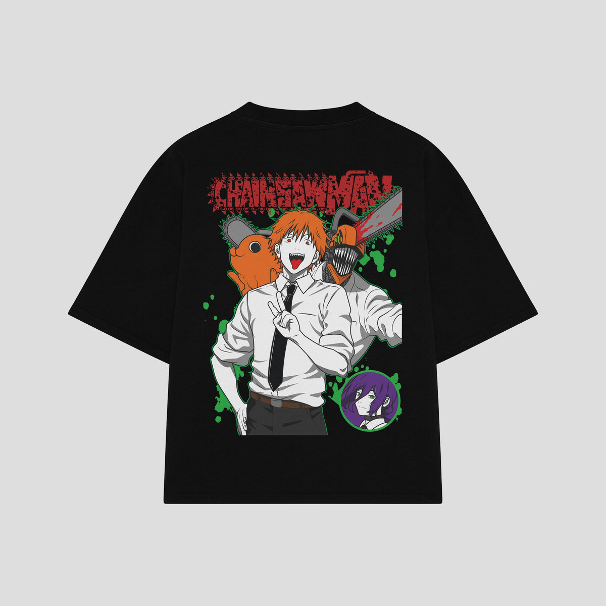 Playera streetwear premium de anime y gaming ExtraLife MX, corte oversized drop shoulder ligero y fresco en color Deep Black y Off-White, moda urbana mexicana de culto.