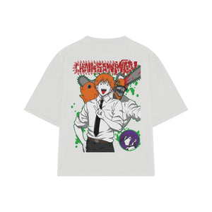 Playera streetwear premium de anime y gaming ExtraLife MX, corte oversized drop shoulder ligero y fresco en color Deep Black y Off-White, moda urbana mexicana de culto.