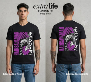 El Contrato Infernal | El Heroe de la Sierra #00410 - Playera Standard Fit | Deep Black - Foto en modelo