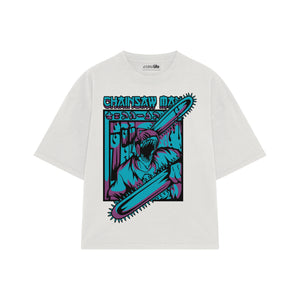 Playera streetwear premium de anime y gaming ExtraLife MX, corte oversized drop shoulder ligero y fresco en color Deep Black y Off-White, moda urbana mexicana de culto.