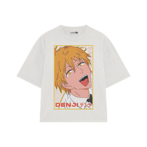 Playera streetwear premium de anime y gaming ExtraLife MX, corte oversized drop shoulder ligero y fresco en color Deep Black y Off-White, moda urbana mexicana de culto.