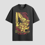 Playera urbana de anime y gaming ExtraLife MX, corte Standard Fit unisex ligero y transpirable en color Deep Black y Pure White, ropa de uso diario para gym y casual.