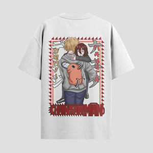 Playera urbana de anime y gaming ExtraLife MX, corte Standard Fit unisex ligero y transpirable en color Deep Black y Pure White, ropa de uso diario para gym y casual.