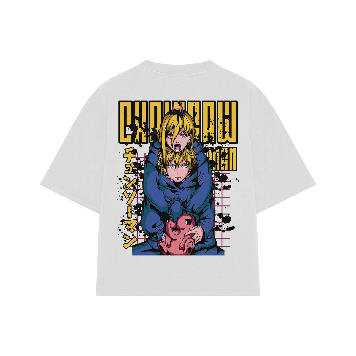 Playera streetwear premium de anime y gaming ExtraLife MX, corte oversized drop shoulder ligero y fresco en color Deep Black y Off-White, moda urbana mexicana de culto.