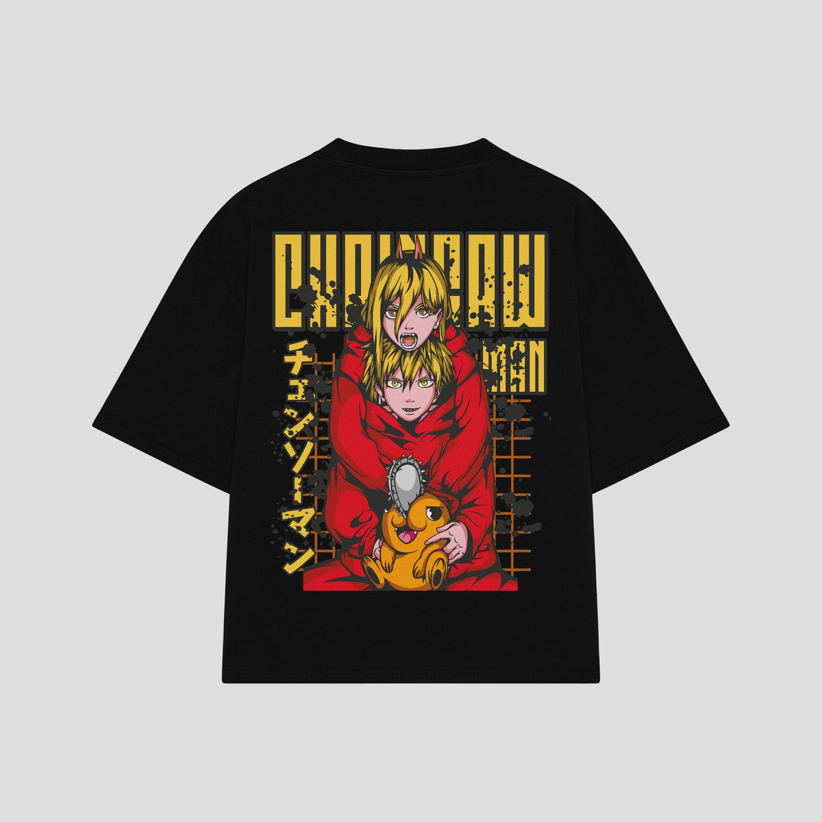Playera streetwear premium de anime y gaming ExtraLife MX, corte oversized drop shoulder ligero y fresco en color Deep Black y Off-White, moda urbana mexicana de culto.