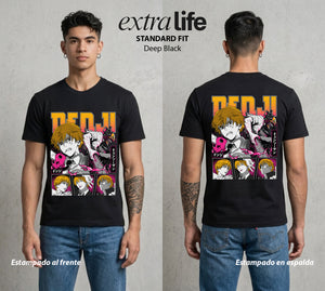 El Contrato Infernal | El Arte del Abismo #00432 - Playera Standard Fit | Deep Black - Foto en modelo